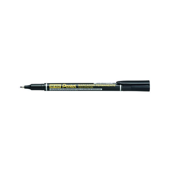 Pentel Perm Marker Fine Blk Pk12 image