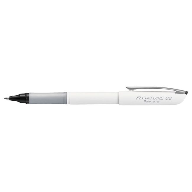 Pentel Floatune Rollerball Pen 0.8mm Black Pack of 12 BY108-AX image 1