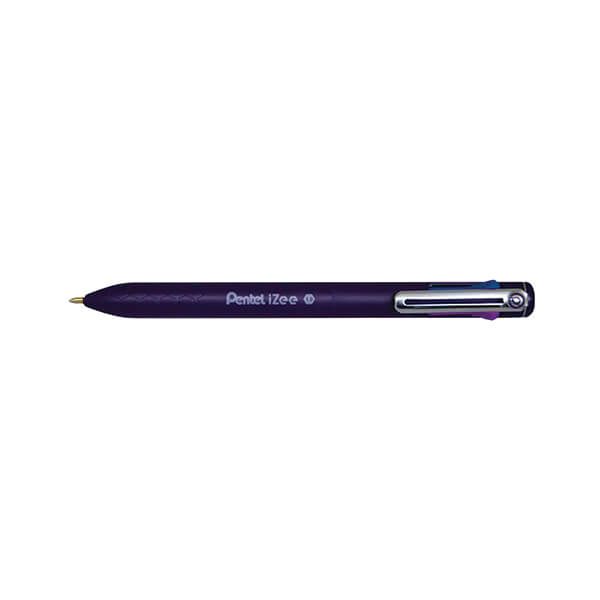 Pentel Izee 4 Colr Ballpnt Asst Pk12 image
