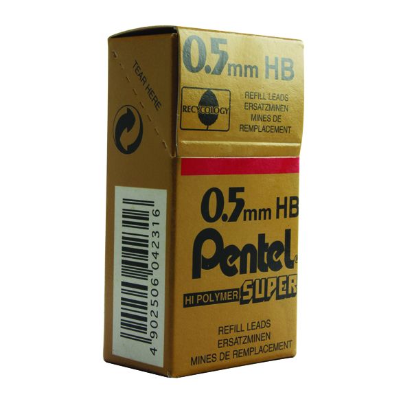 Pentel Leads 0.5Mm Tube12 Hb C505-Hb image