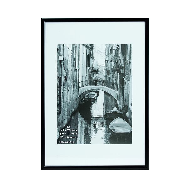 Hampton Frames BL Cert Frm A4 Black image