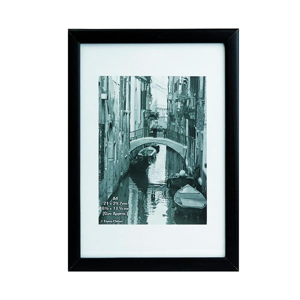 Hampton Frames Blk Non-Glass Frm A4 image