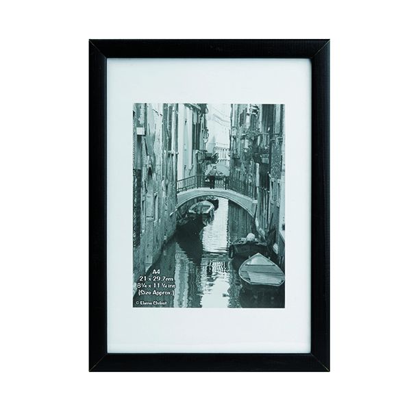 Hampton Frames Black Wood Cert Frm image