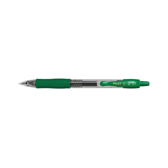 Pilot G-207 Gel Ink Rollerball Pen Medium Green (Pack of 12) BOX35012166549 image 1