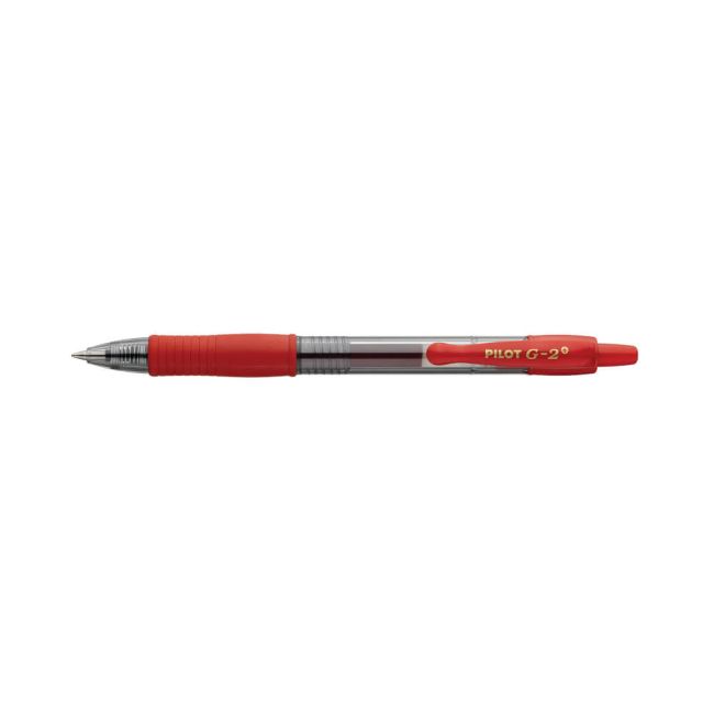 Pilot G-2 Plus Begreen Gel Ink Rollerball Medium Red (Pack of 12) PUJ163173 image 1