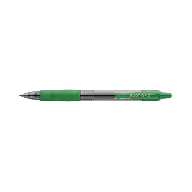 Pilot G-2 Plus Begreen Gel Ink Rollerball Medium Green (Pack of 12) PUJ166549 image 1