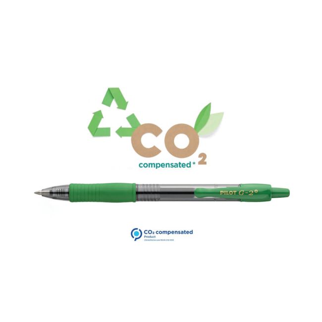 Pilot G-2 Plus Begreen Gel Ink Rollerball Medium Green (Pack of 12) PUJ166549 image 2