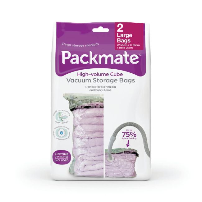 Packmate Large Volume Vacuum Storage Bags (Pack of 2) C40407-GRE image 1