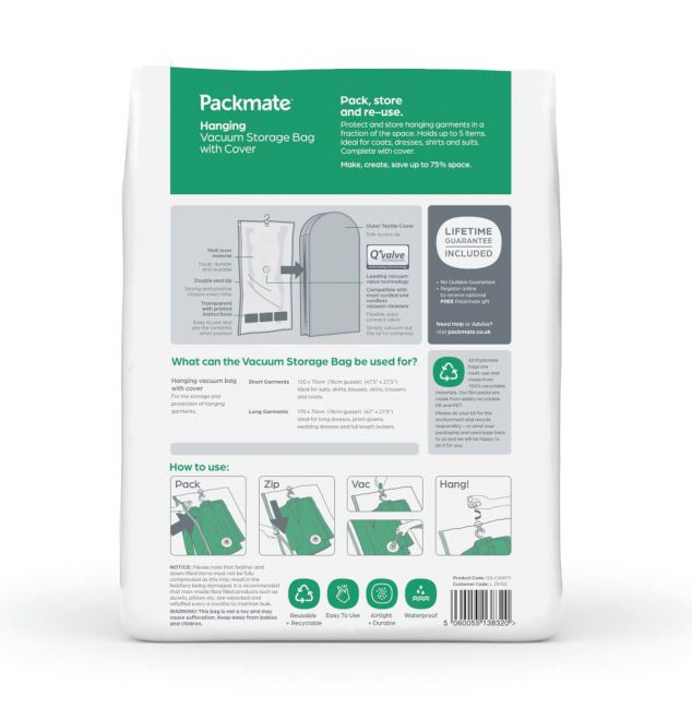 Packmate Hanging Vacuum Storage Bag C40971 image 2