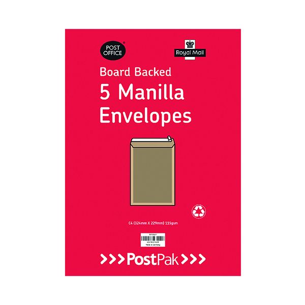 C4 P/S Man Board Back Env Pack 5 x20 image