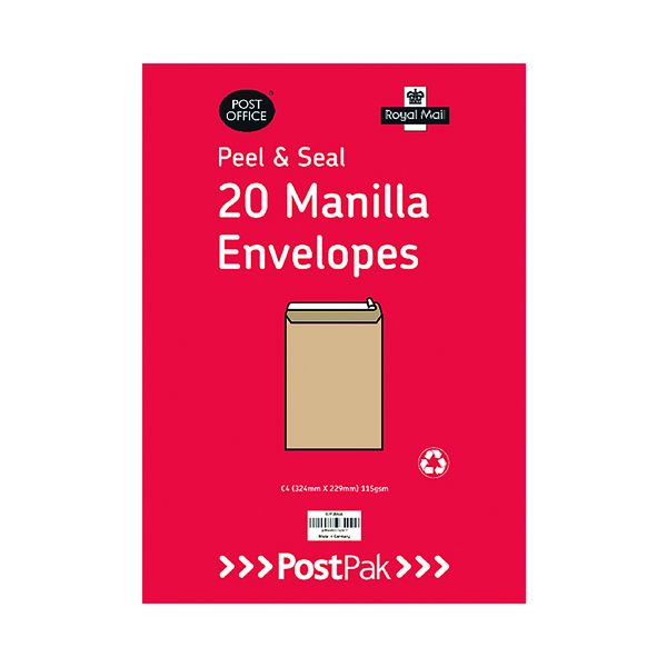 C5 P/Seal Man 115gsm Env Pack 10 x20 image