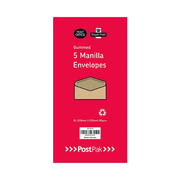 DL Gum Man 70gsm Env Pack 5 x20 image