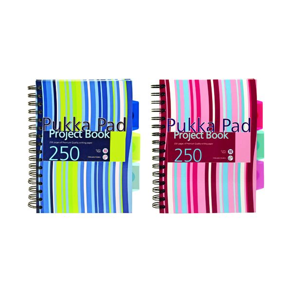 Pukka A5 Wirebound Project Book Pk3 image