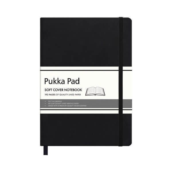 Pukka Pad Sft Cvr Nbk A5 Black Pk3 image