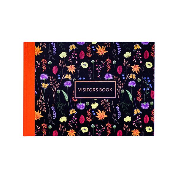 Pukka Pad Bloom Visitors Book Blk image