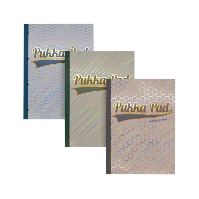 Pukka Pad Haze Refill 300 Page A4 Assorted (Pack of 3) 9877AST-HZE image 1