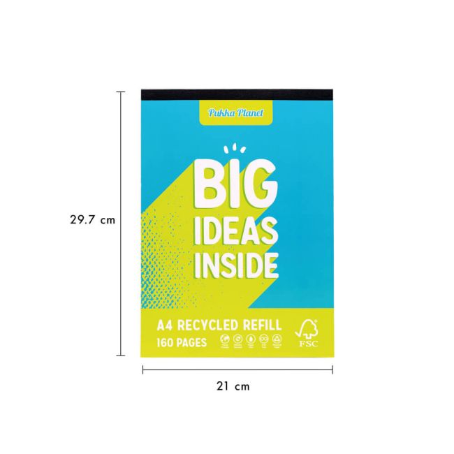 Pukka Pad Pukka Planet Refill A4 Assorted (Pack of 6) 9899-SPP image 2