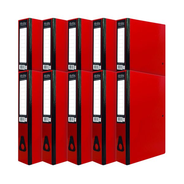 Pukka Brights Box File FC Red Pk10 image
