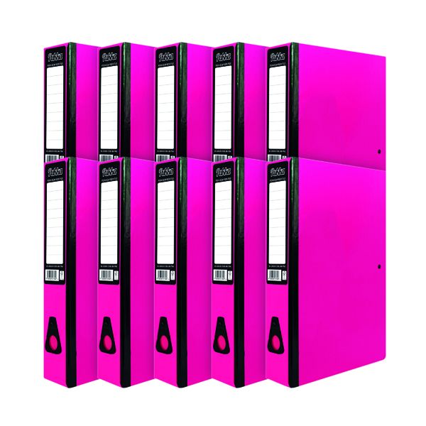 Pukka Brights Box File FC Pink Pk10 image