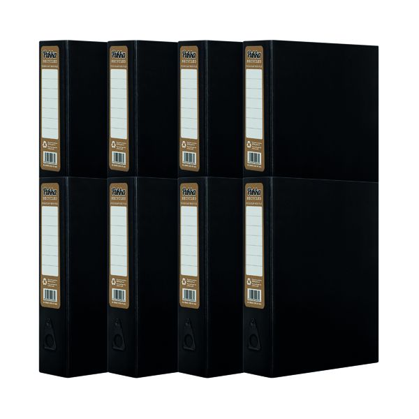 Pukka Recycled Box File Fc Blk Pk8 image