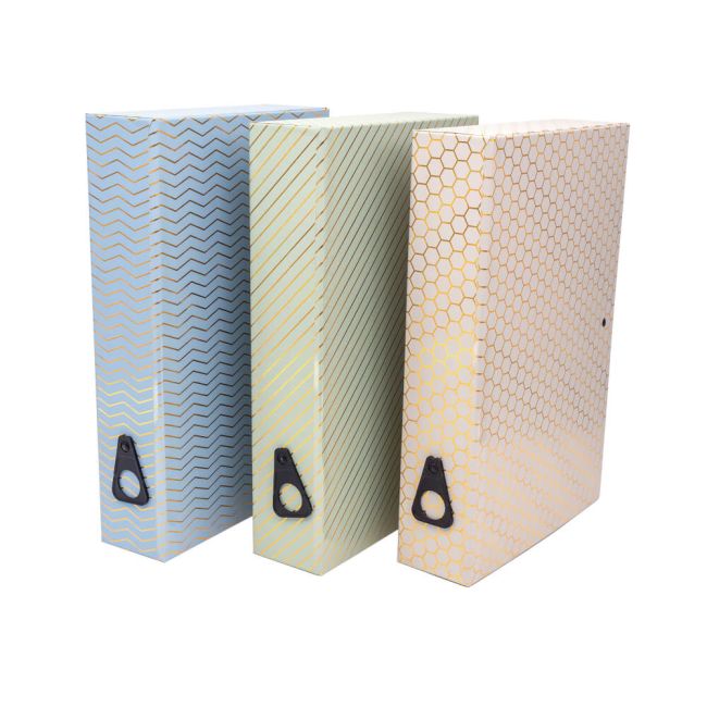 Pukka Pad Haze Foolscap Box File Assorted (Pack of 3) 9883AST-HZE image 1