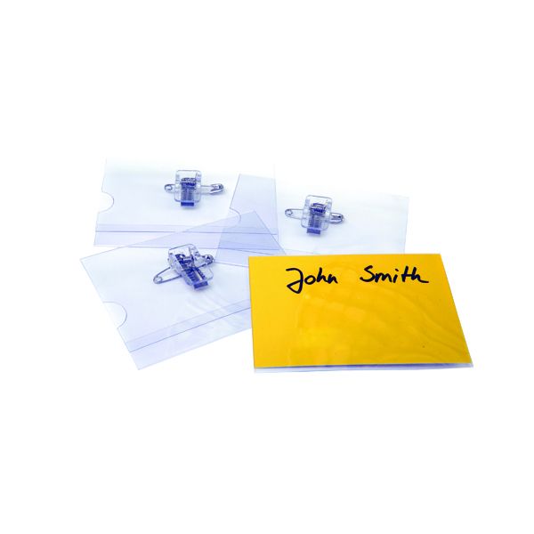 Combi Clip Name Badge 40X75mm Pk50 image