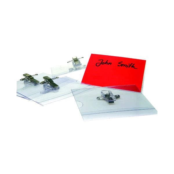 Combi Clip Name Badge 54X90mm Pk50 image