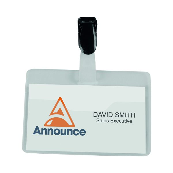 Security Name Badge 60X90mm Box25 image