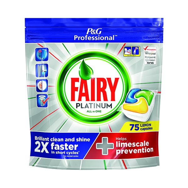 Fairy Platinum Dishwasher Tabs 75 image