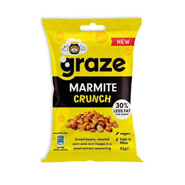 Graze Marmite Crunch 52g Bag Pk18 image