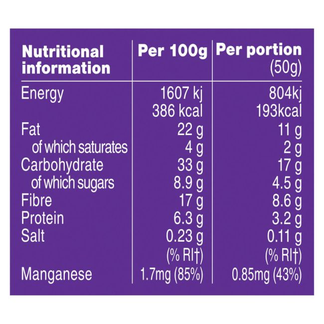 Graze Cocoa Vanilla Oat Boosts Flapjack Snack 50g (Pack of 9) C009513 image 4