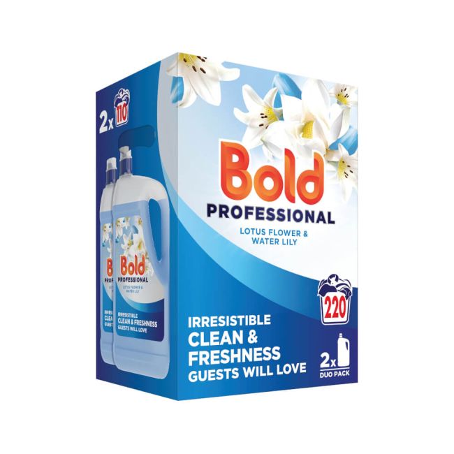 Bold Professional Laundry Liquid Lotus Water Lily 110 Wash 5 Litres (Pack of 2) C010411 image 4