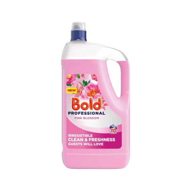 Bold Professional Laundry Liquid Duo Pink Blossom 110 Washes 5 Litres (Pack of 2) C010410 image 1