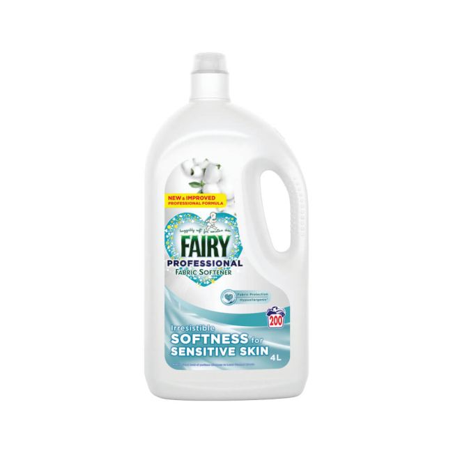 Fairy Professional Sensitive Fabric Softener Liquid 4L 200 Wash (Pack of 2) C010421 image 1