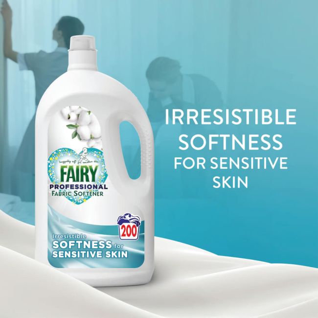 Fairy Professional Sensitive Fabric Softener Liquid 4L 200 Wash (Pack of 2) C010421 image 3