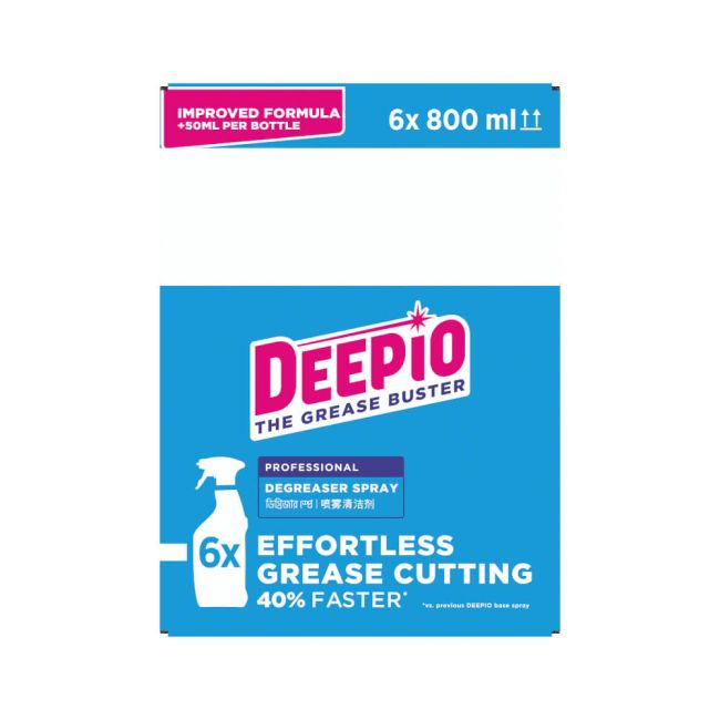 Deepio Professional Degreaser Spray 800ml (Pack of 6) C010415 image 3