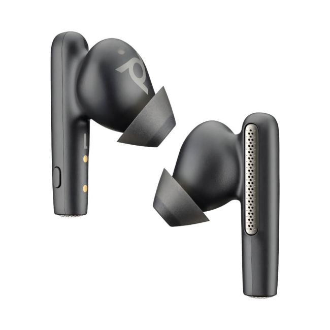 Poly Voyager Free 60+ UC Carbon Black Earbuds +BT700 USB-C Adapter +Touchscreen Charge Case 7Y8G4AA image 2