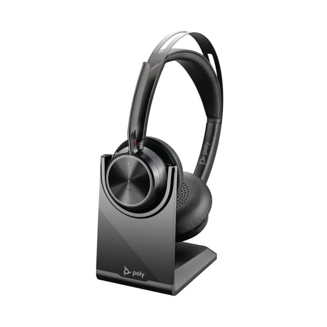 Poly Voyager Focus 2 USB-C-C Headset +USB-C/A Adapter +Charging Stand 9T9J5AA#AC3 image 3