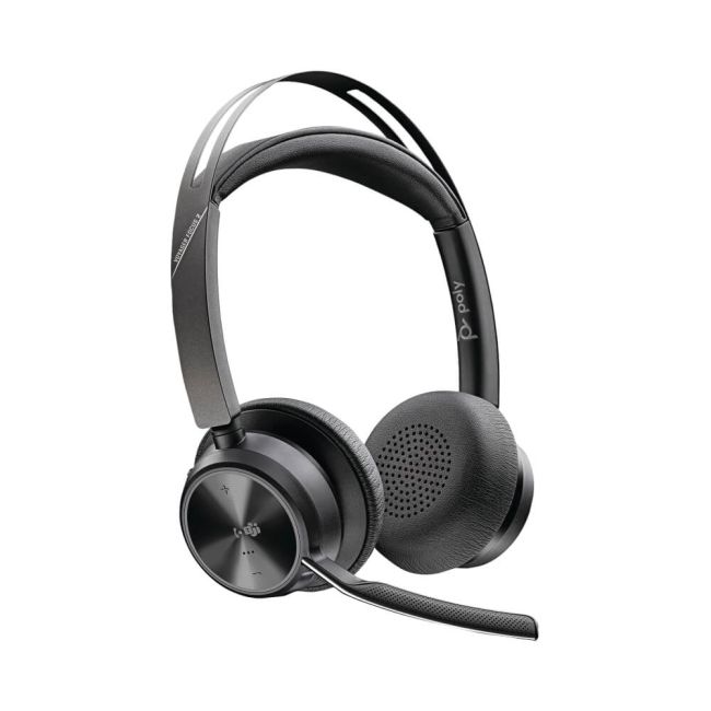 Poly Voyager Focus 2 MS Teams Certified USB-C-C Headset +USB-C/A Adapter +Charging Stand 9T9J6AA#AC3 image 1