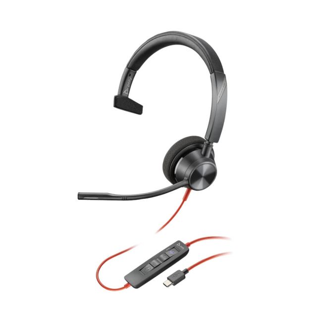 Poly Blackwire 3310 Monaural MS USB-C/A Headset 8X216AA image 1