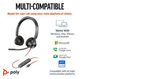 Poly Blackwire 3320 Stereo USB-C/A Headset 8X219AA image 7