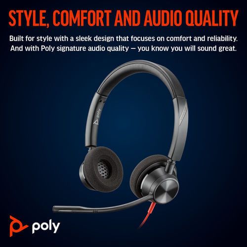 Poly Blackwire 3320 Stereo MS USB-C/A Headset 8X220AA image 6