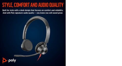 Poly Blackwire 3325 Stereo UC USB-C/A +3.5mm Headset 8X221AA image 7