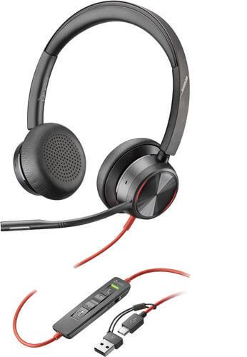 Poly Blackwire 8225 Stereo UC USB-C/A Headset 8X223AA image 1