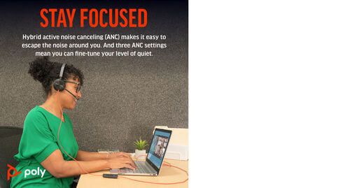 Poly Blackwire 8225 Stereo UC USB-C/A Headset 8X223AA image 10