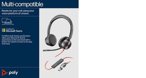 Poly Blackwire 8225 Stereo MS USB-C/A Headset 8X225AA image 10