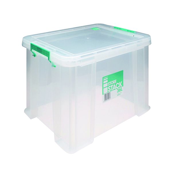 Storestack Storage Box Clear 36L image
