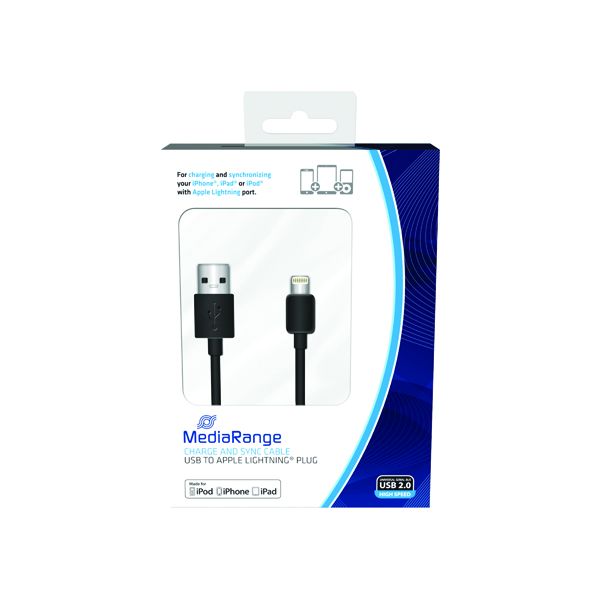 Mediarange Chrg Sync Cbl Usb2 Aple image