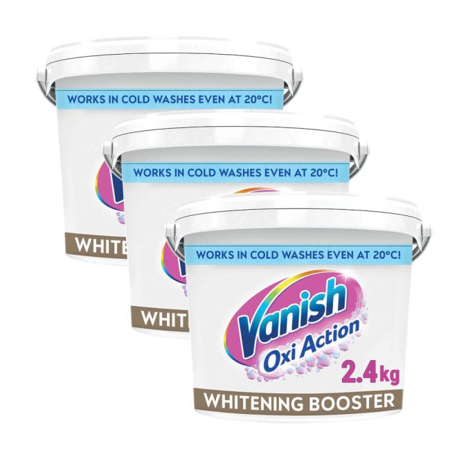 Vanish Oxiaction Stain Remover White 2.4kg 3 For 2 image 1