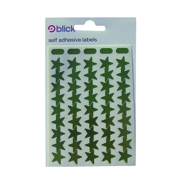 Blick Lbls Mtl Star 14Mm Gold Pk2700 image